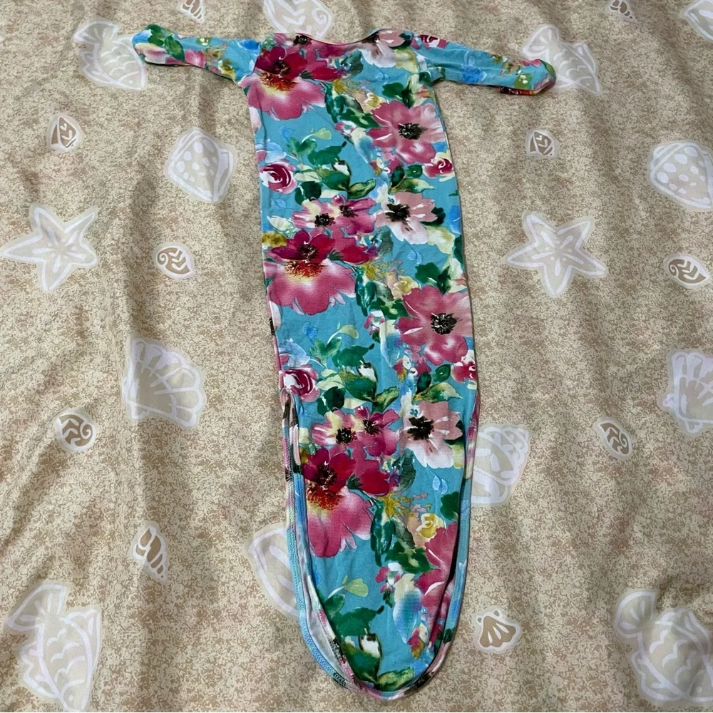 Milkmaid Goods Baby Girls’ Knotted Gown Floral Size Newborn